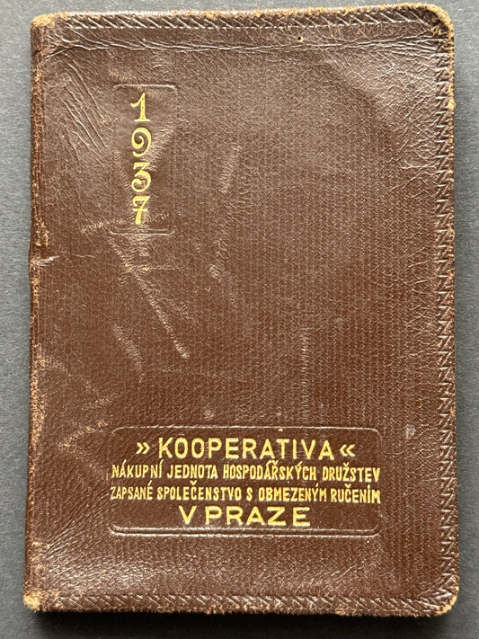 Diář zápisník s koženými deskami a poznámkami (BM219)