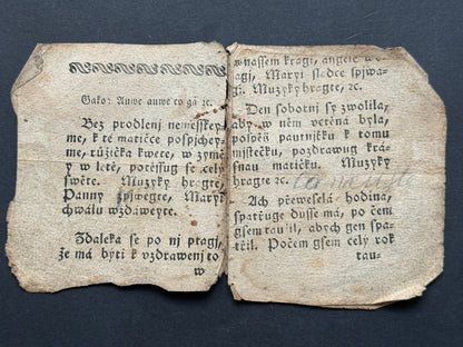 Starý Zpěvník Nábožná píseň Panně Maryi V Praze (BM224)