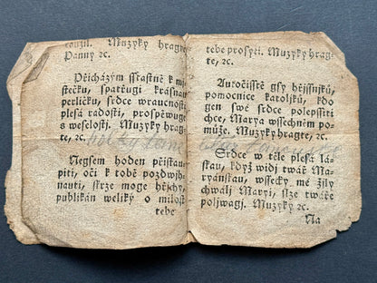 Starý Zpěvník Nábožná píseň Panně Maryi V Praze (BM224)