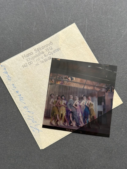 Fotografie Agfachrome tanečníci balet divadlo (BM225)