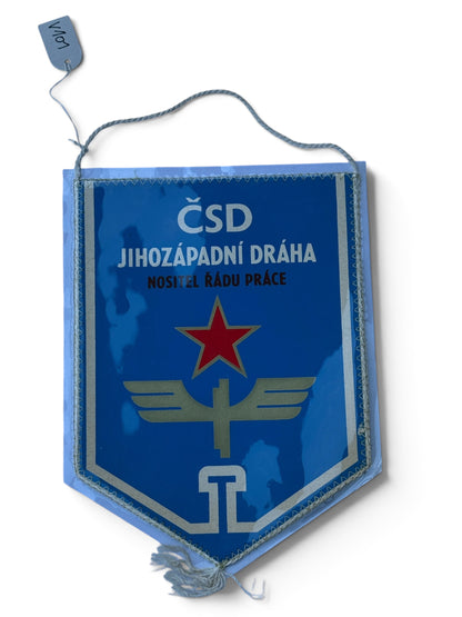 Vlaječka ČSD Jihozápadní dráha Nositel Řádu práce (V101)