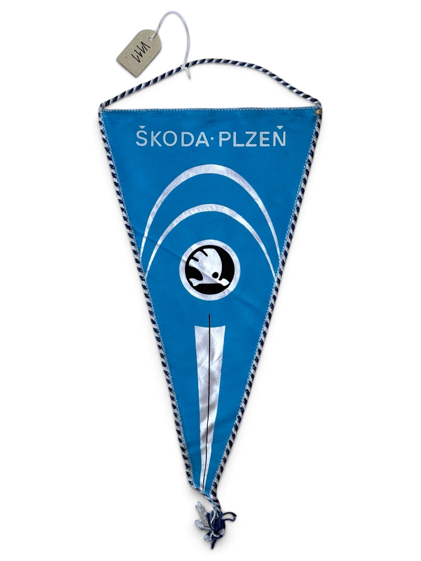 Vlaječka Škoda Plzeň modrá s logem (V111)