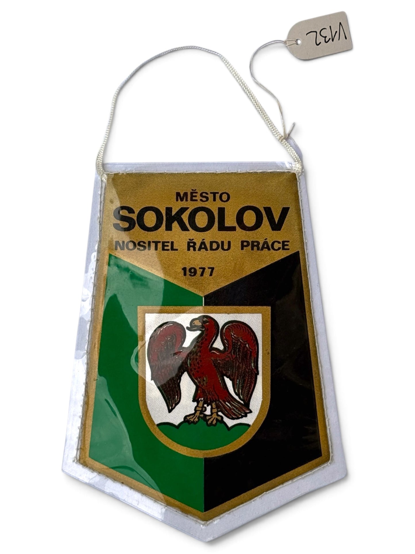Vlaječka Město Sokolov Nositel Řádu Práce 1977 (V132)
