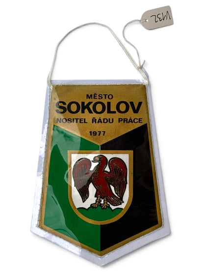 Vlaječka Město Sokolov Nositel Řádu Práce 1977 (V132)