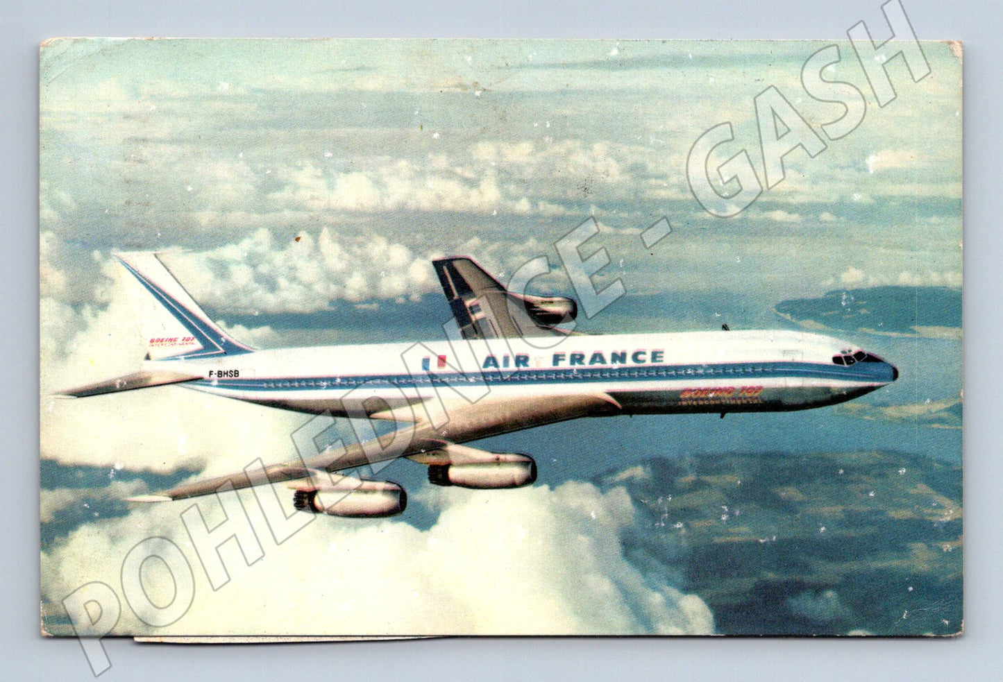 Pohlednice Air France Boeing 707 letadlo 1967 (BM25224)