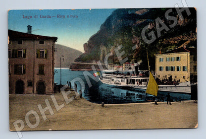 Pohlednice Itálie Lago di Garda Riva il Porto 1910s (BM25230)