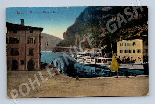 Pohlednice Itálie Lago di Garda Riva il Porto 1910s (BM25230)