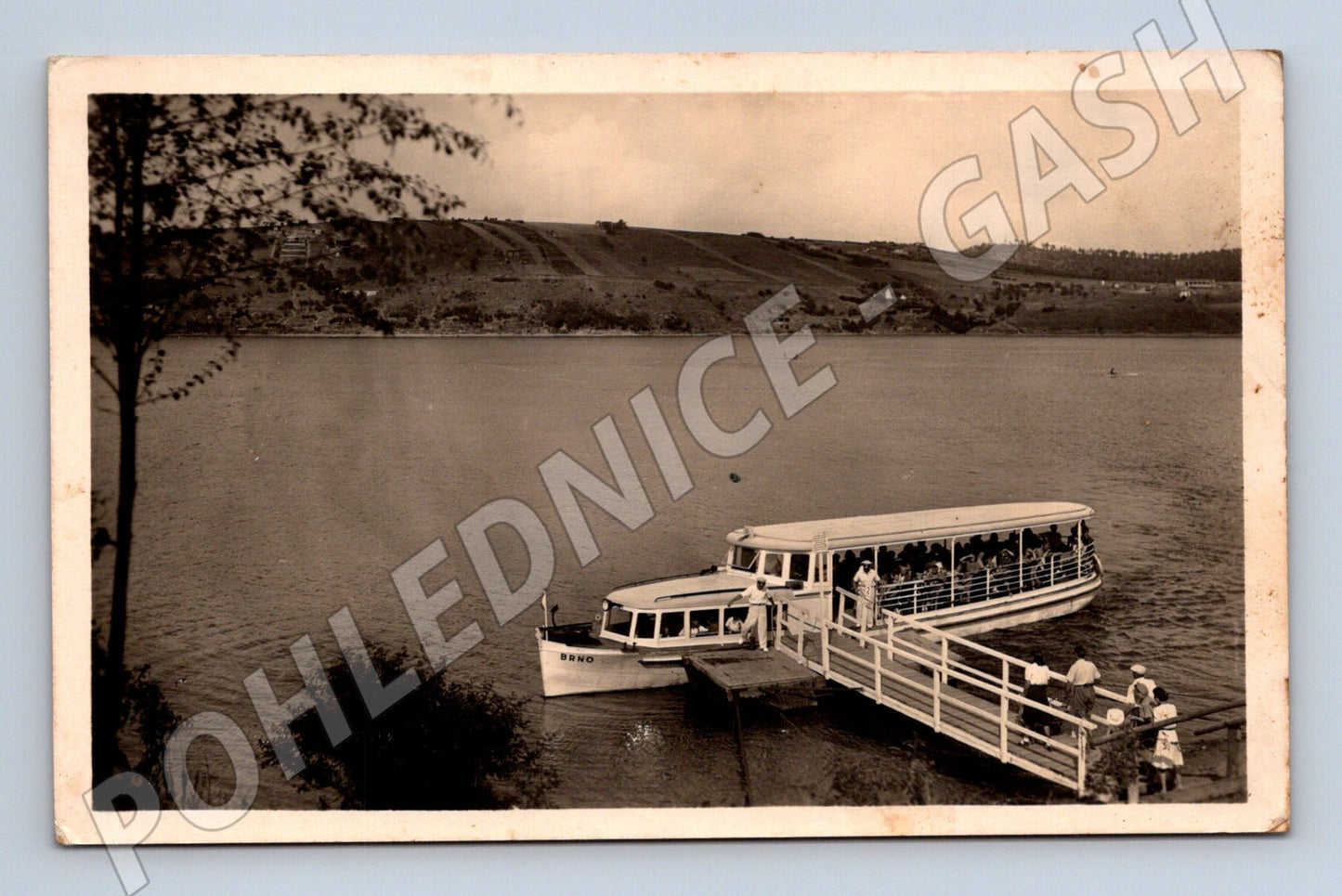 Pohlednice Brno Kníničská přehrada motorová loď (BM25235)