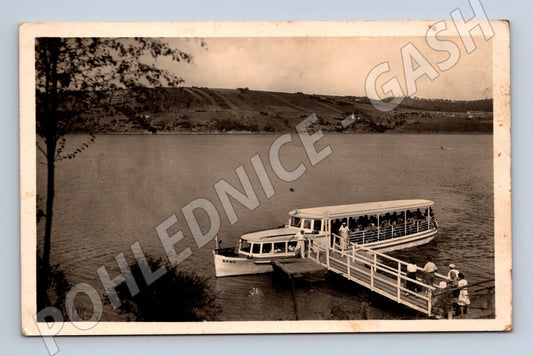 Pohlednice Brno Kníničská přehrada motorová loď (BM25235)