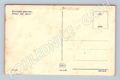 Pohlednice Brno Kníničská přehrada motorová loď (BM25235)