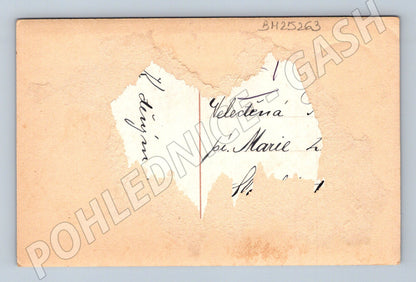 Pohlednice dítě s květinami a přáním k jmeninám (BM25263)