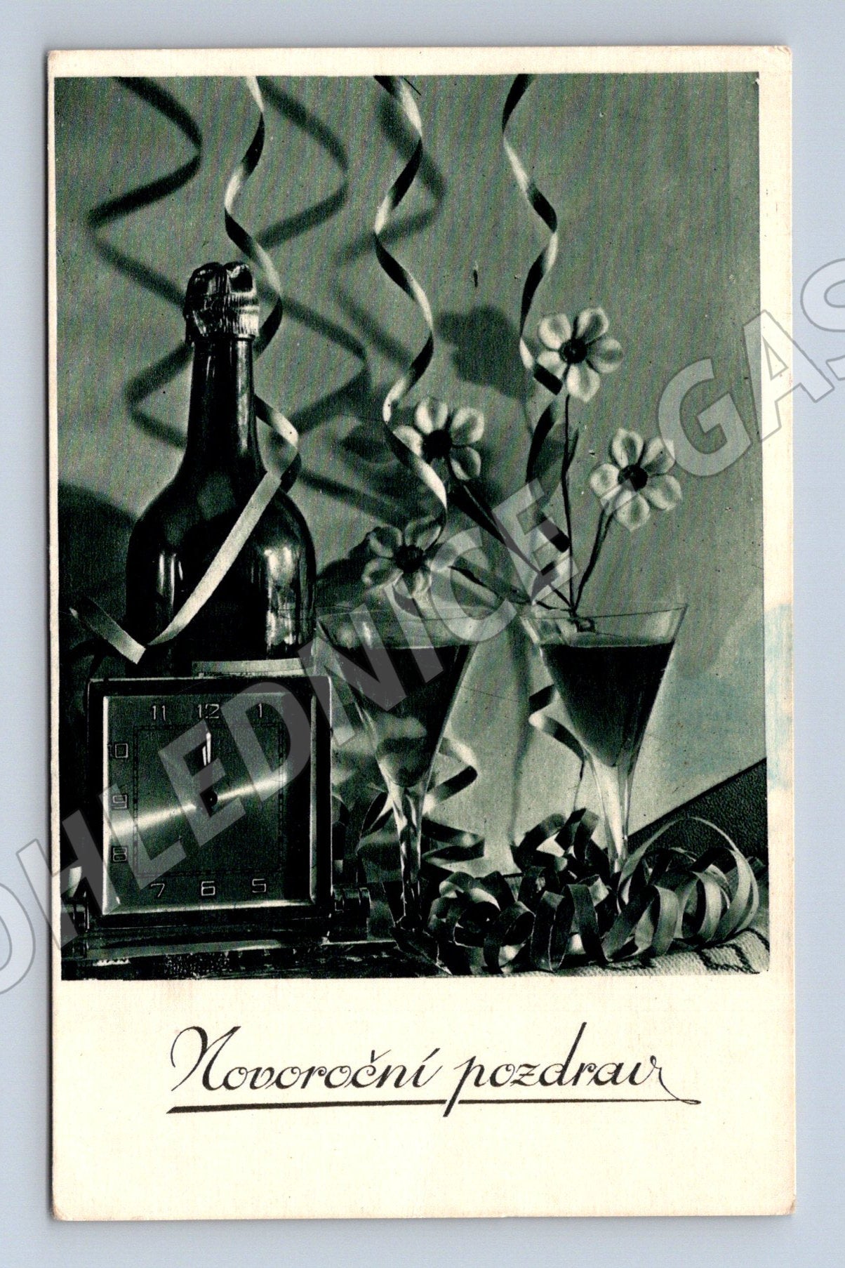 Pohlednice Novoroční pozdrav Protektorát 1943 (BM25268)