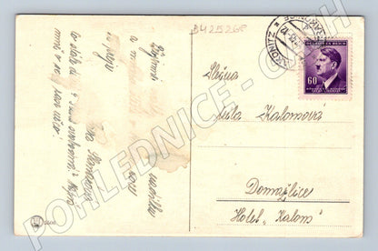 Pohlednice Novoroční pozdrav Protektorát 1943 (BM25268)