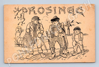 Pohlednice Mikoláš Aleš Prosinec zimní motiv (BM25269)