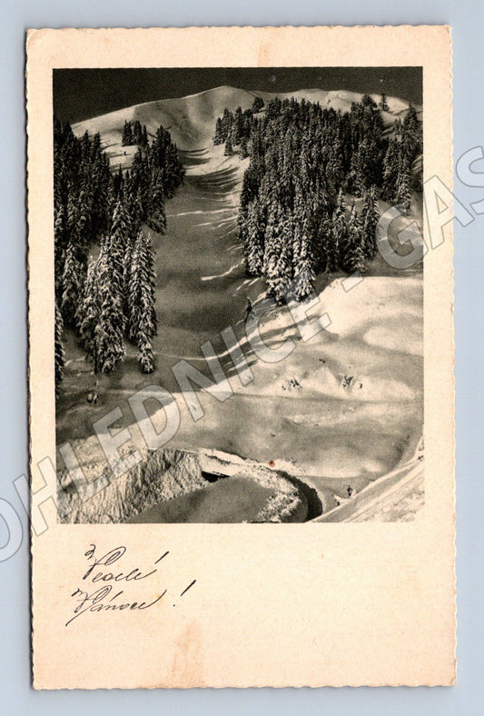 Pohlednice abstraktní krajina  Peace! Flowers!  1932 (BM25277)