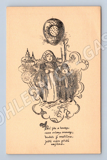 Pohlednice Velikonoční děti Mikuláš Leš (BM25284)