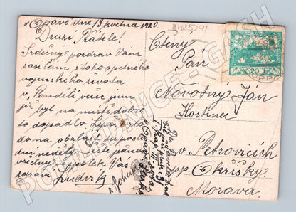 Pohlednice Alpská krajina s mostem 1920 (BM25291)