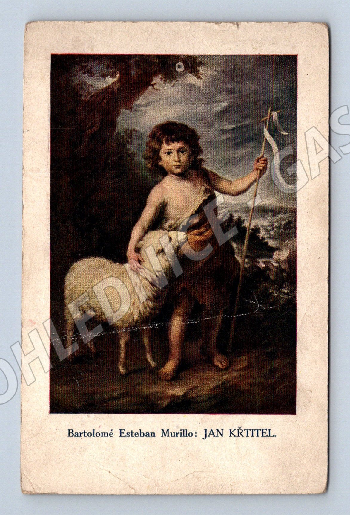 Pohlednice Bartolomé Esteban Murillo Jan Křtitel (BM25300)