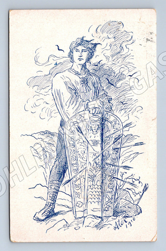 Pohlednice Komenský alegorický motiv 1910 (BM25318)