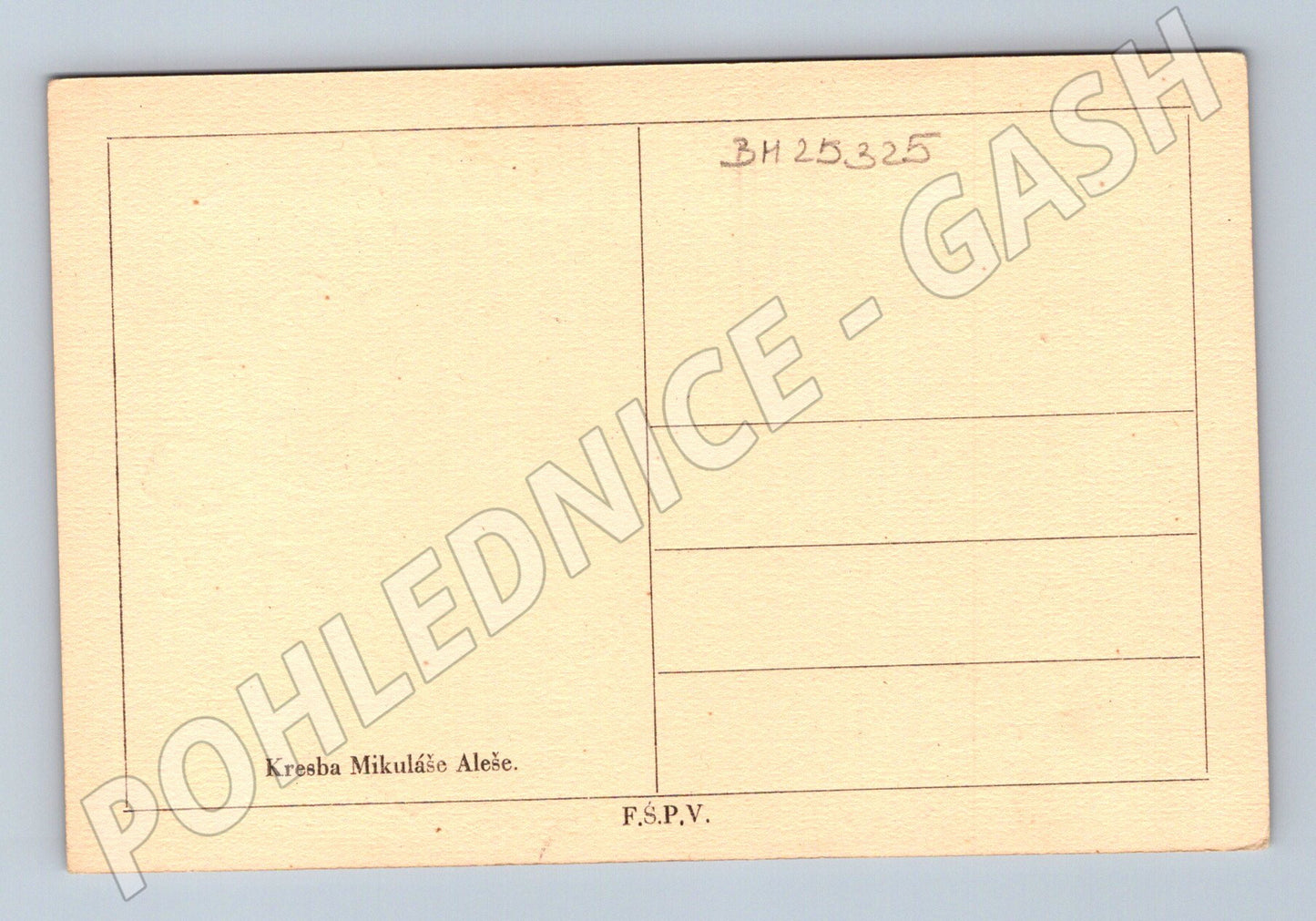 Pohlednice Mikoláš Aleš jezdec na koni (BM25325)