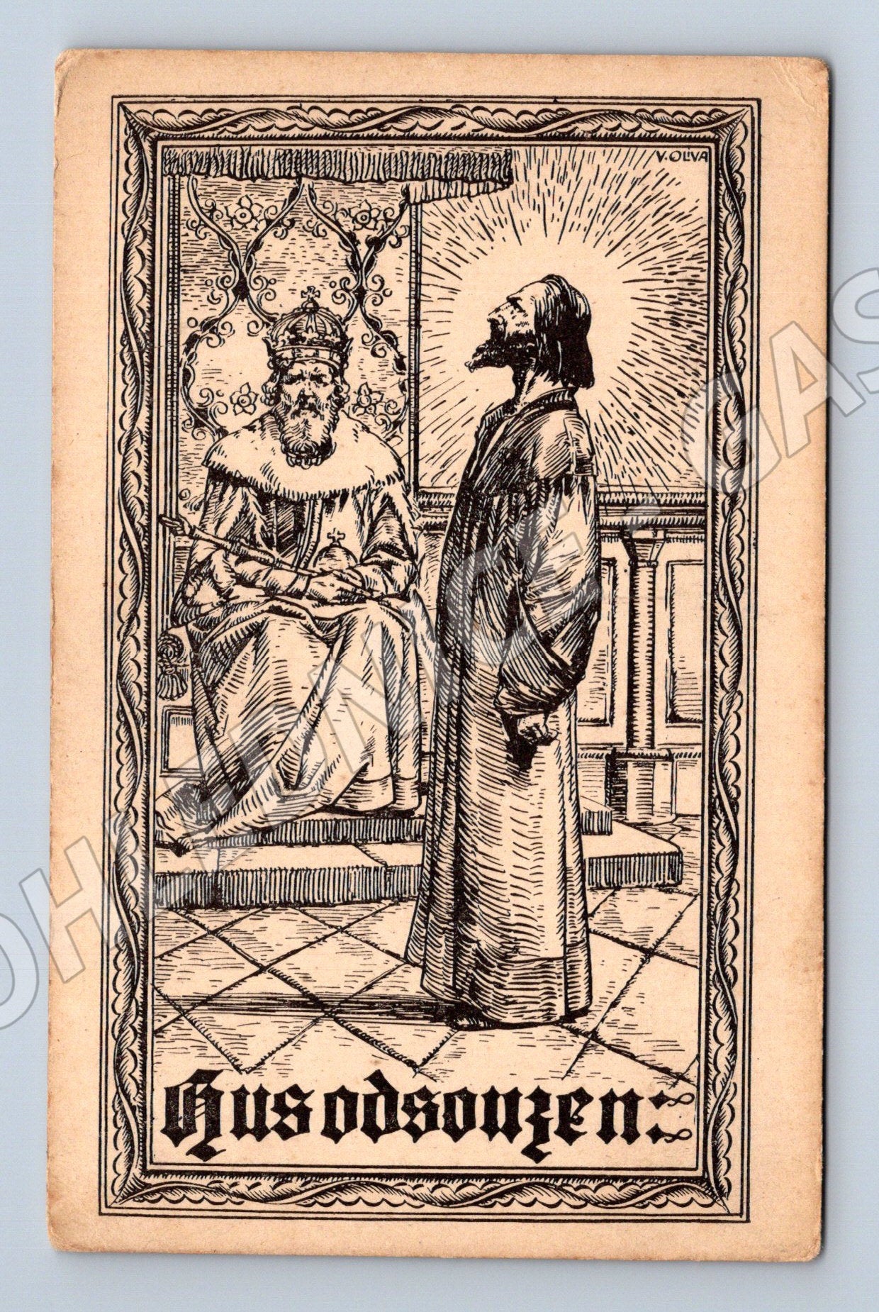 Pohlednice dle V. Olívy Bussobungen svatý a kajícník (BM25332)