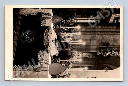 Stará fotografie náboženský motiv oltář kostel (BM25399)