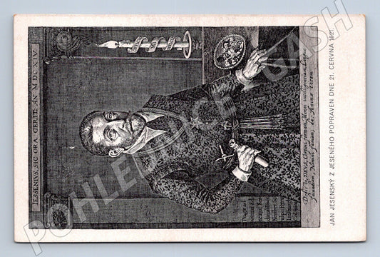 Pohlednice Jan Jessenius poprava 1921 (BM25429)