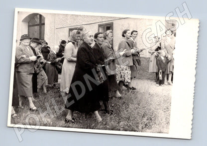 Stará fotografie skupina žen a dětí (BM25478)