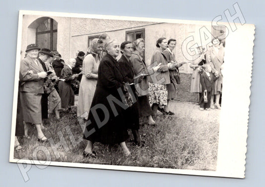 Stará fotografie skupina žen a dětí (BM25478)