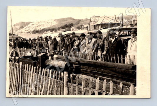 Pohlednice Brno skupina u modelové železnice (BM25484)