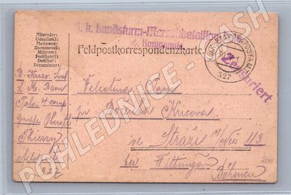 Pohlednice I. světová válka Vojenská feldpost 1916 (BM25490)