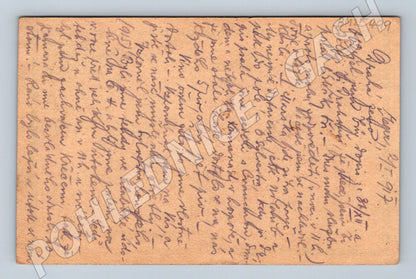 Pohlednice s rakousko-uherskou známkou a adresou Holinsko (BM25499)