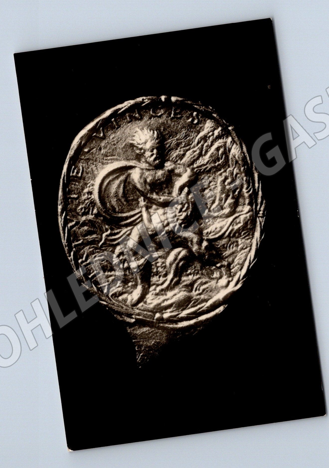 Pohlednice Národní muzeum Praha Samson trhá lva (BM25507)