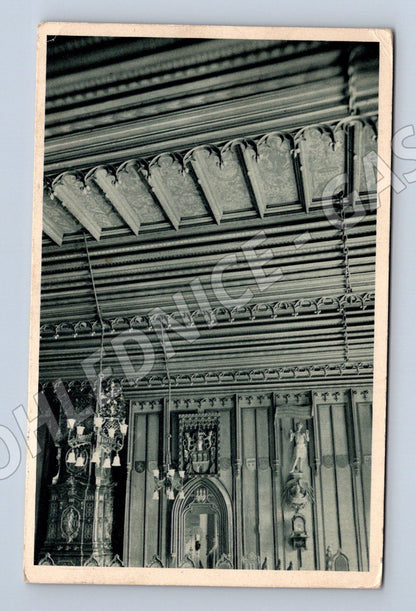 Pohlednice Praha Staroměstská radnice strop 1940 (BM25512)