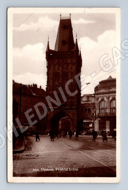 Pohlednice Praha Prašná brána 1929 (BM25518)
