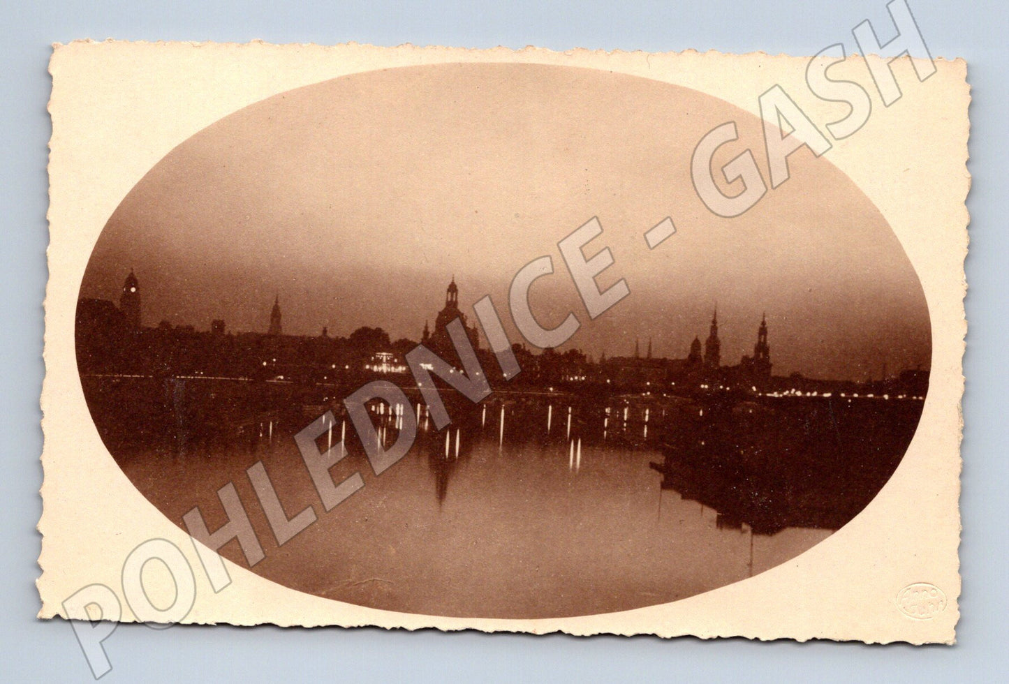 Pohlednice Německo Drážďany panorama nábřeží (BM25519)