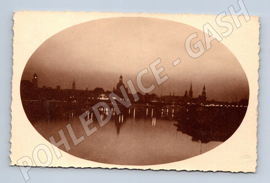Pohlednice Německo Drážďany panorama nábřeží (BM25519)
