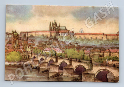 Pohlednice Praha Hradčany Karlův most (BM25520)
