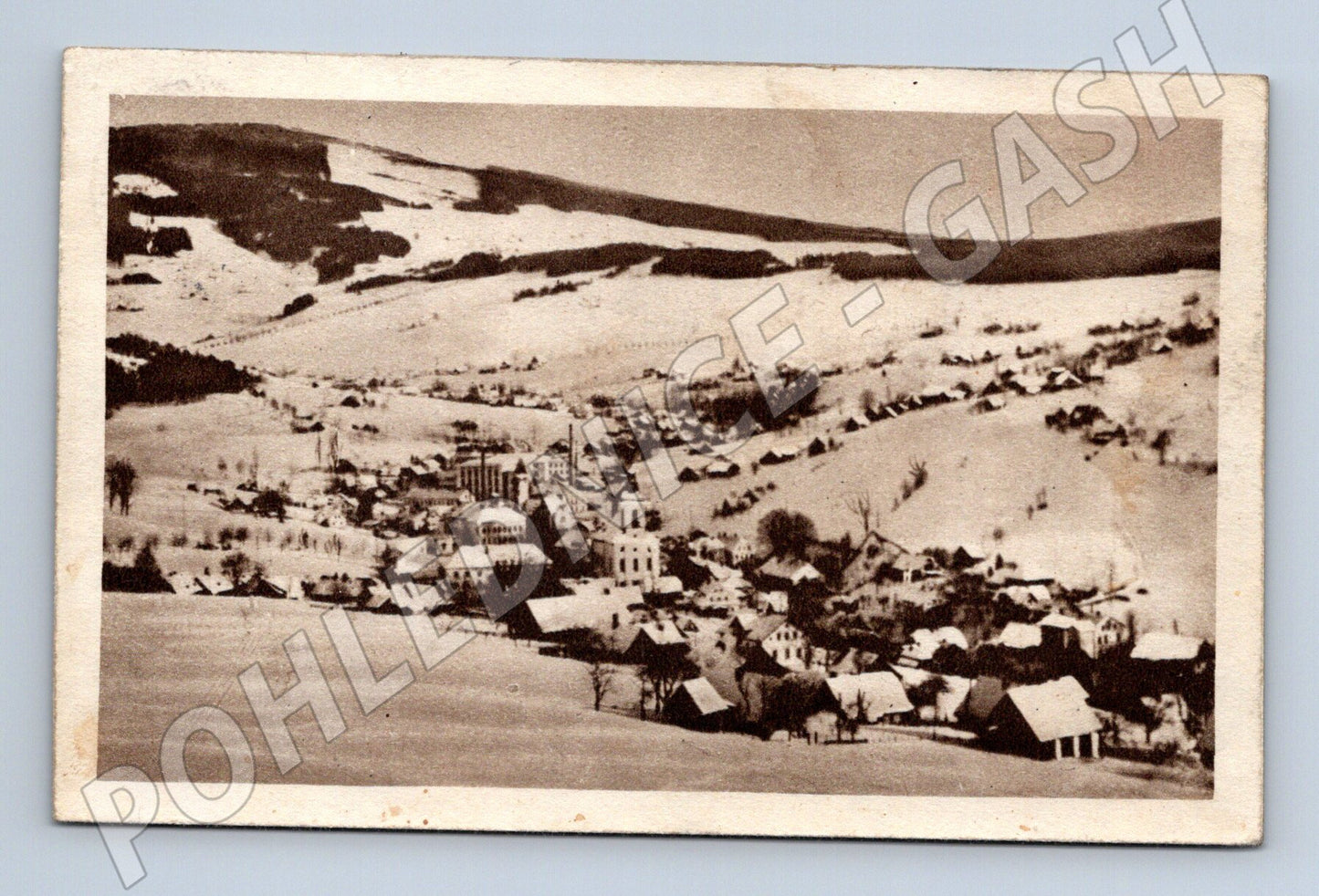 Pohlednice Rokytnice n. Jizerou Krkonoše zimní krajina (BM25530)