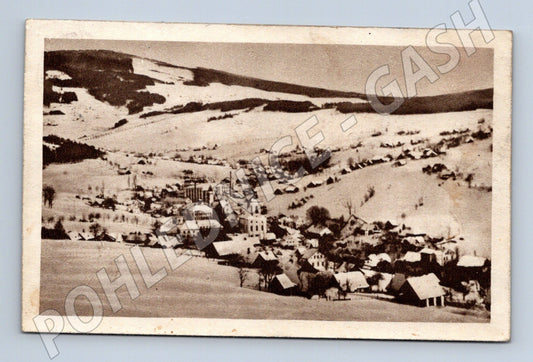 Pohlednice Rokytnice n. Jizerou Krkonoše zimní krajina (BM25530)