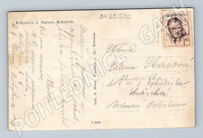 Pohlednice Rokytnice n. Jizerou Krkonoše zimní krajina (BM25530)