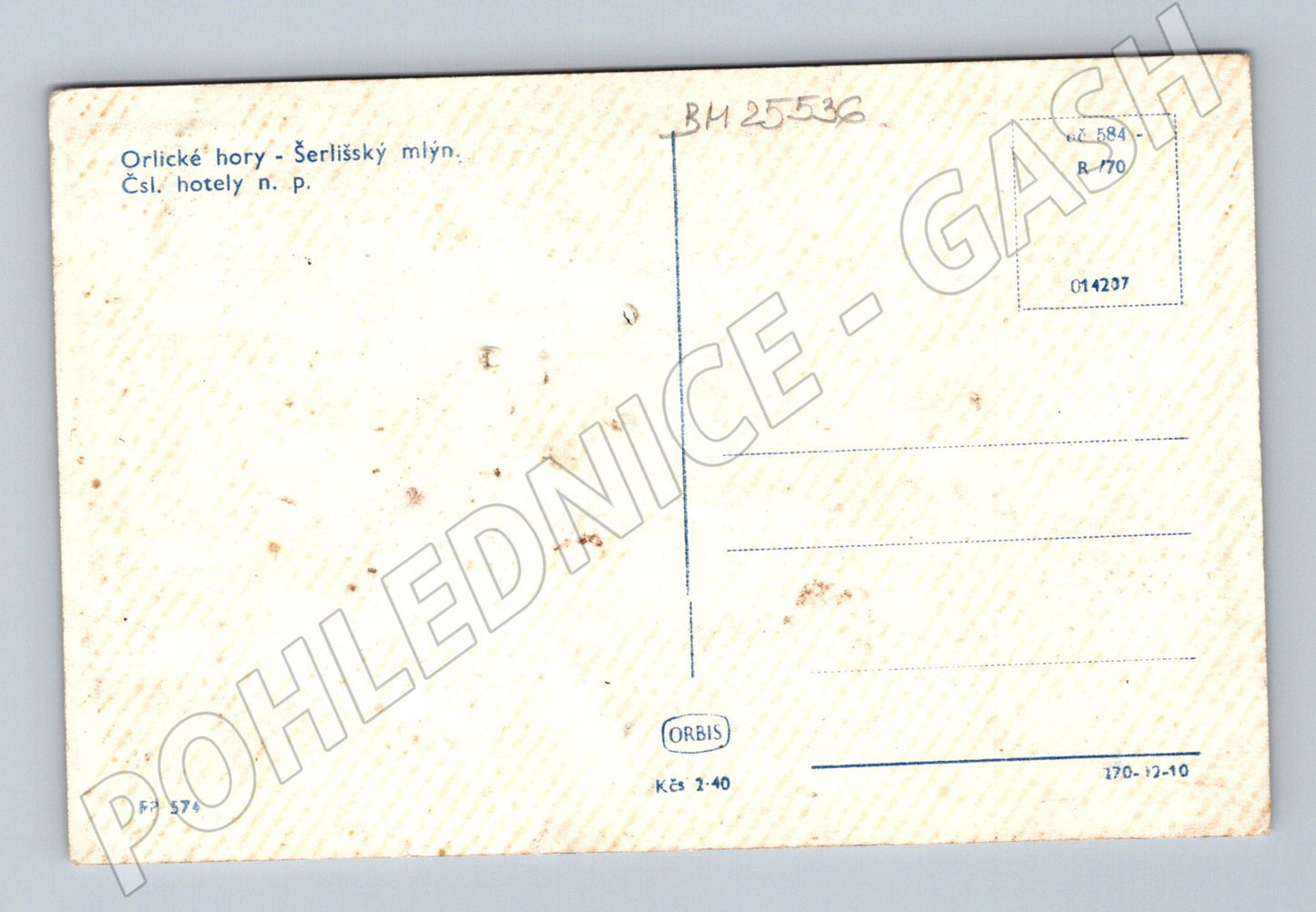 Pohlednice Orlické hory Šerlišský mlýn hotel (BM25536)