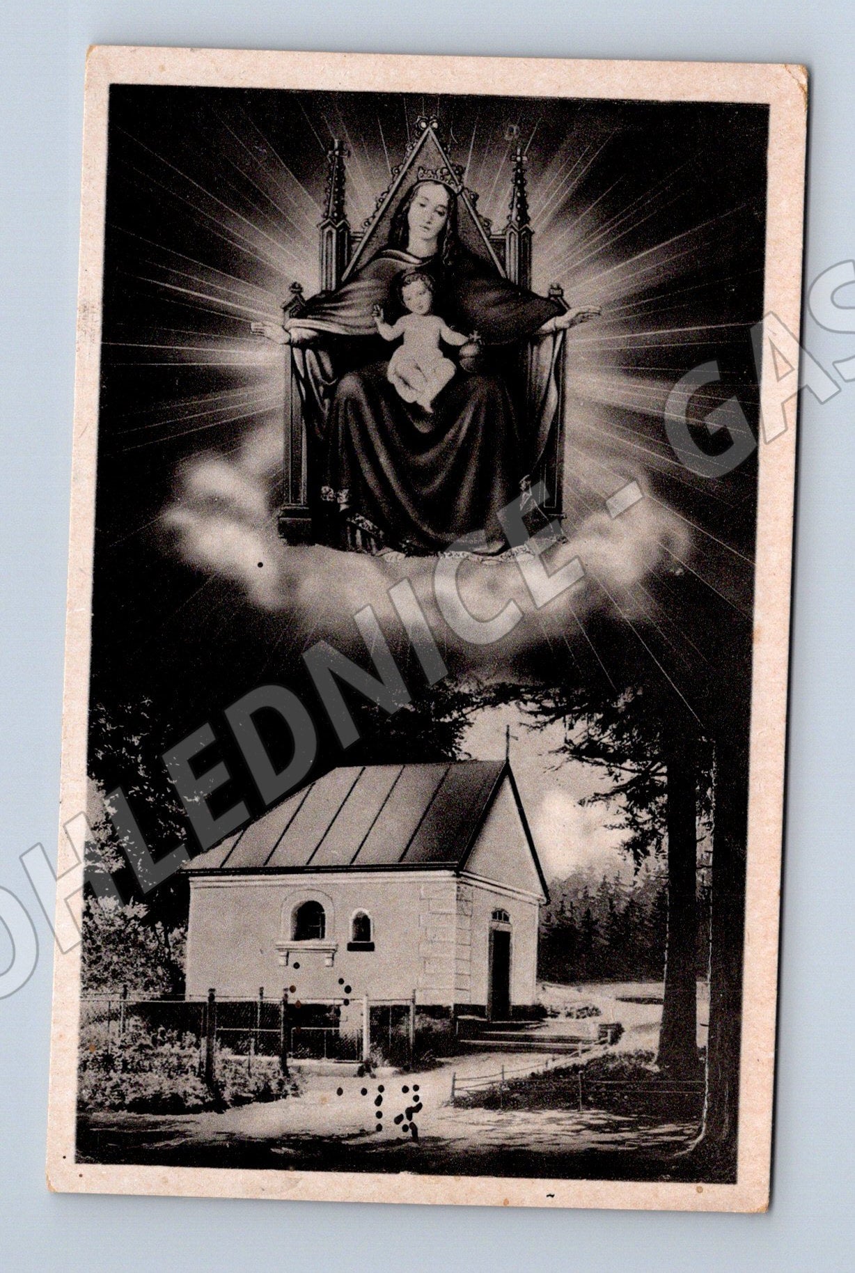 Pohlednice Jaroměř kostel Panna Marie 1941 ROKLE (BM25541)