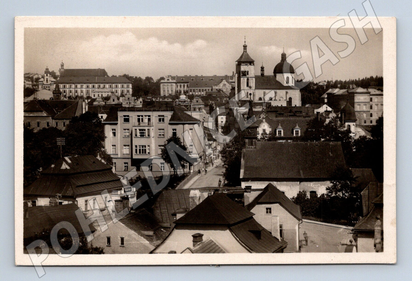 Pohlednice Havlíčkův Brod panorama 1943 (BM25543)