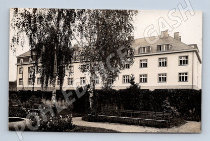 Pohlednice Děčín Podmokly budova v zahradě 1930 (BM25548)