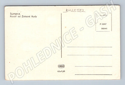 Pohlednice Šumava Pancíř od Železné Rudy (BM25552)
