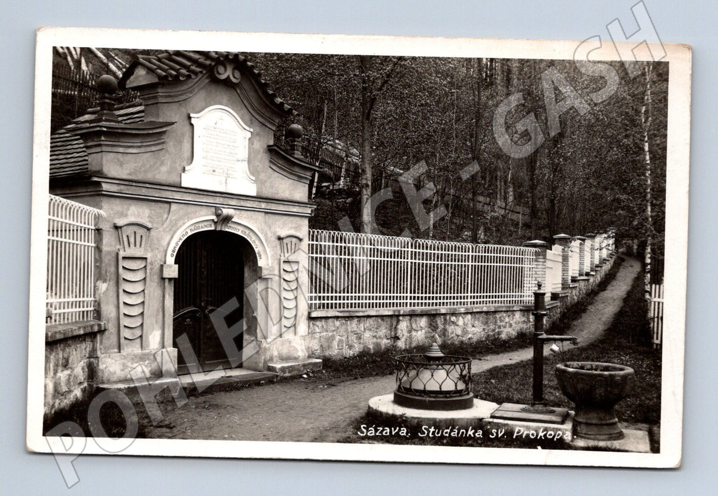 Pohlednice Sázava Studánka Sv. Prokopa 1939 (BM25557)
