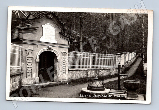 Pohlednice Sázava Studánka Sv. Prokopa 1939 (BM25557)