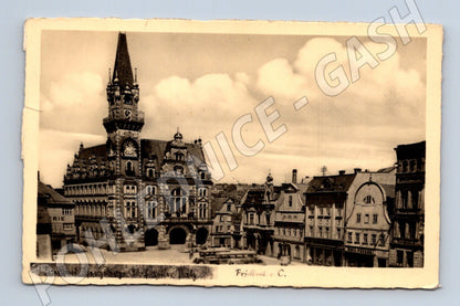 Pohlednice Německo Frießbach Rathaus 1941 (BM25573)