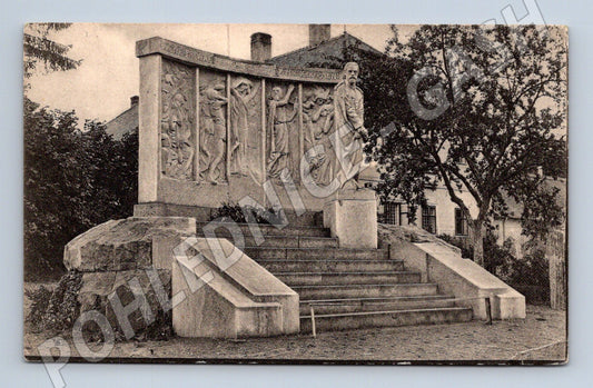 Pohlednice Jablkynice Smetanův pomník 1924 (BM25576)